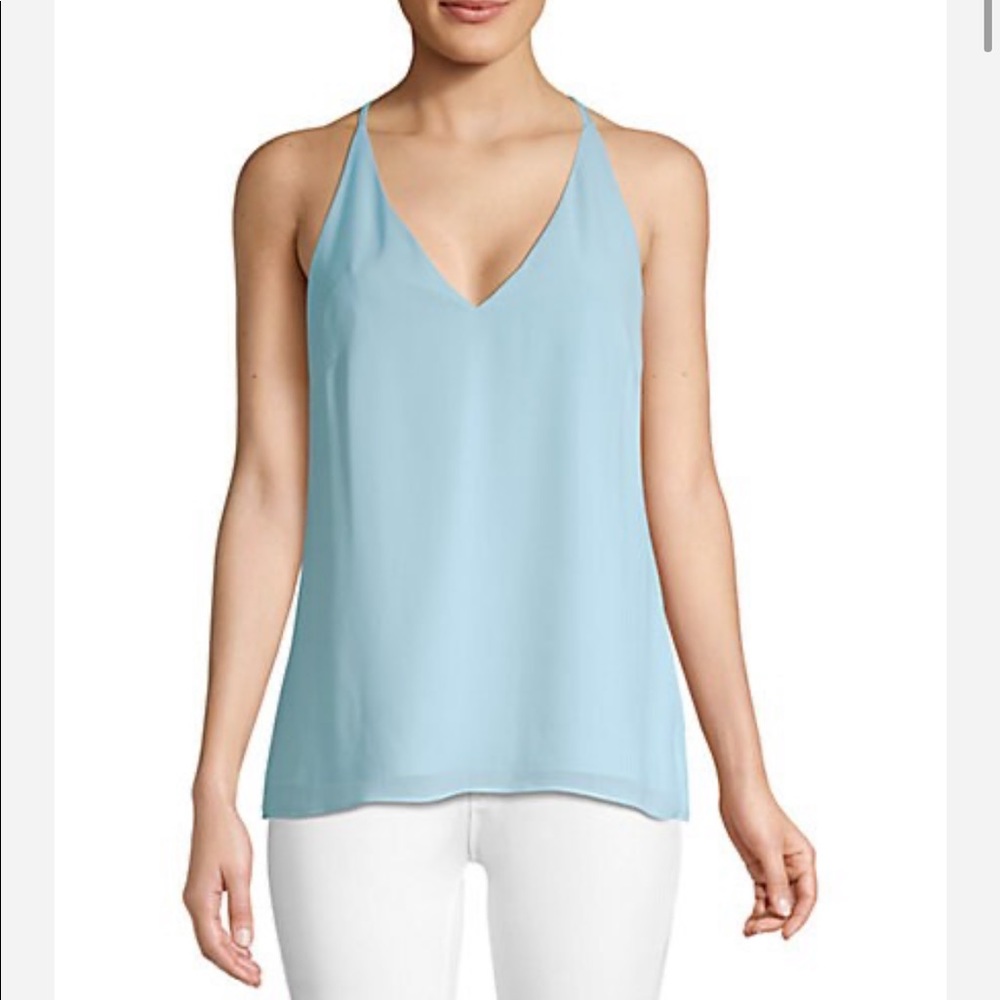 NWT Haute Hippie Mirage Tank. Large. Blue.